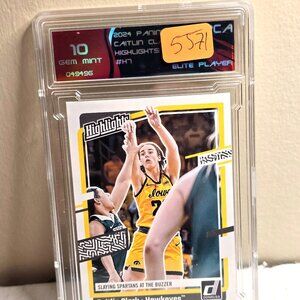 Panini 2024 Caitlin Clark WNBA Basketball Card No H7 - Graded 10 Mint